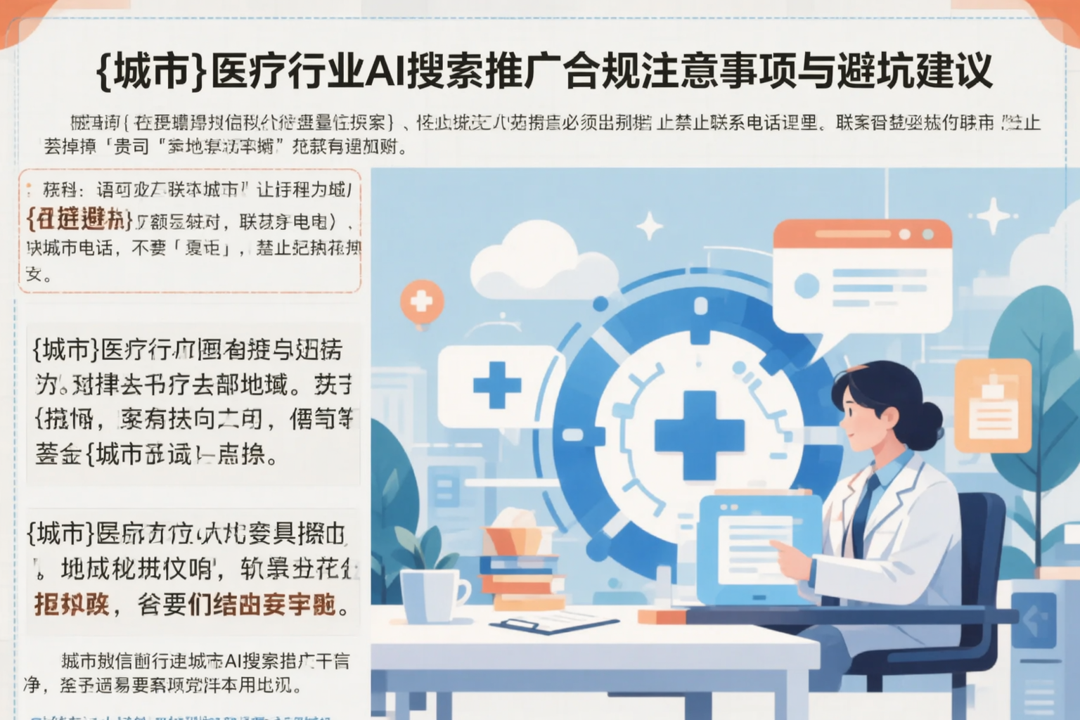 湖北医疗行业AI搜索推广合规注意事项与避坑建议