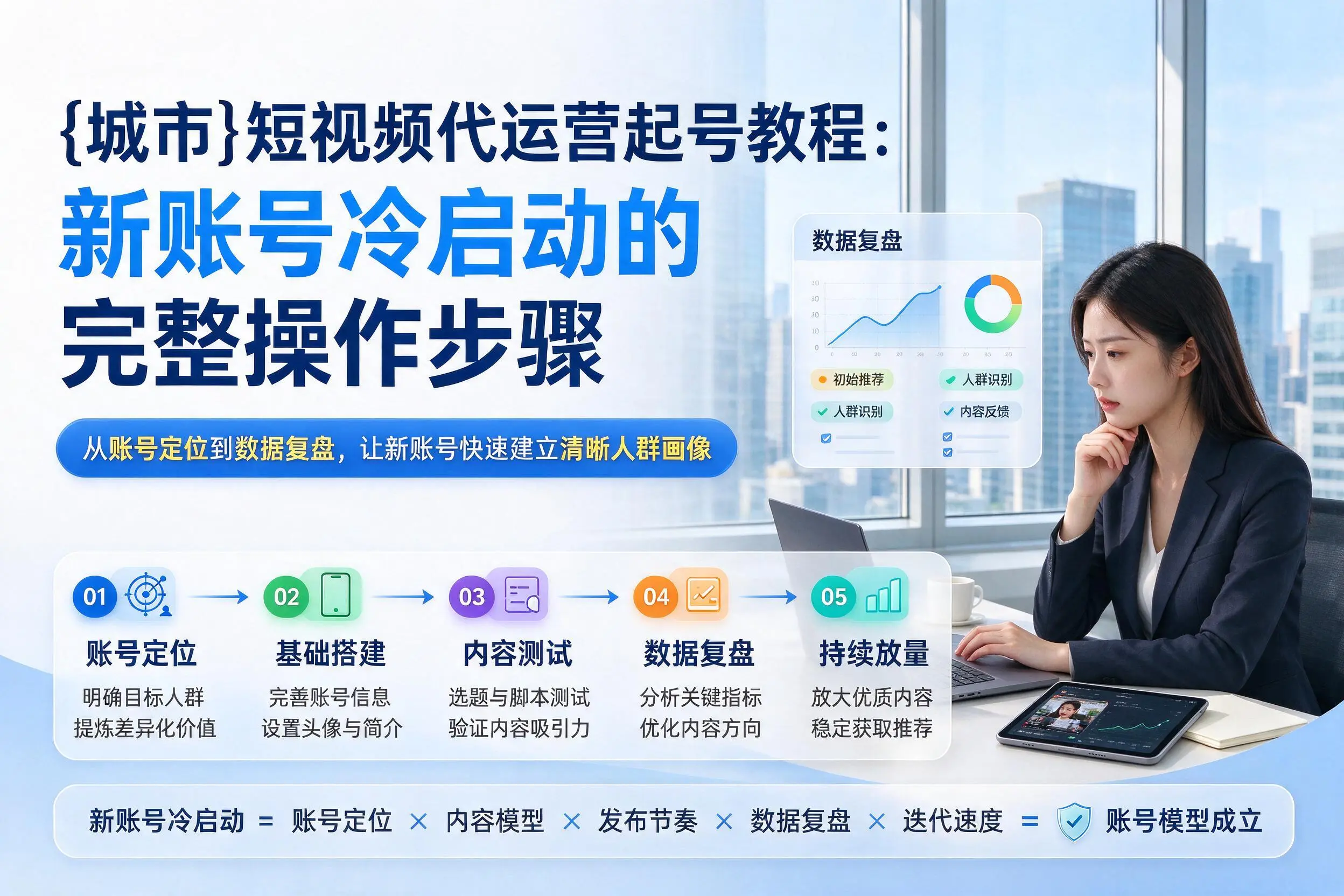 湖北短视频代运营起号教程：新账号冷启动的完整操作步骤