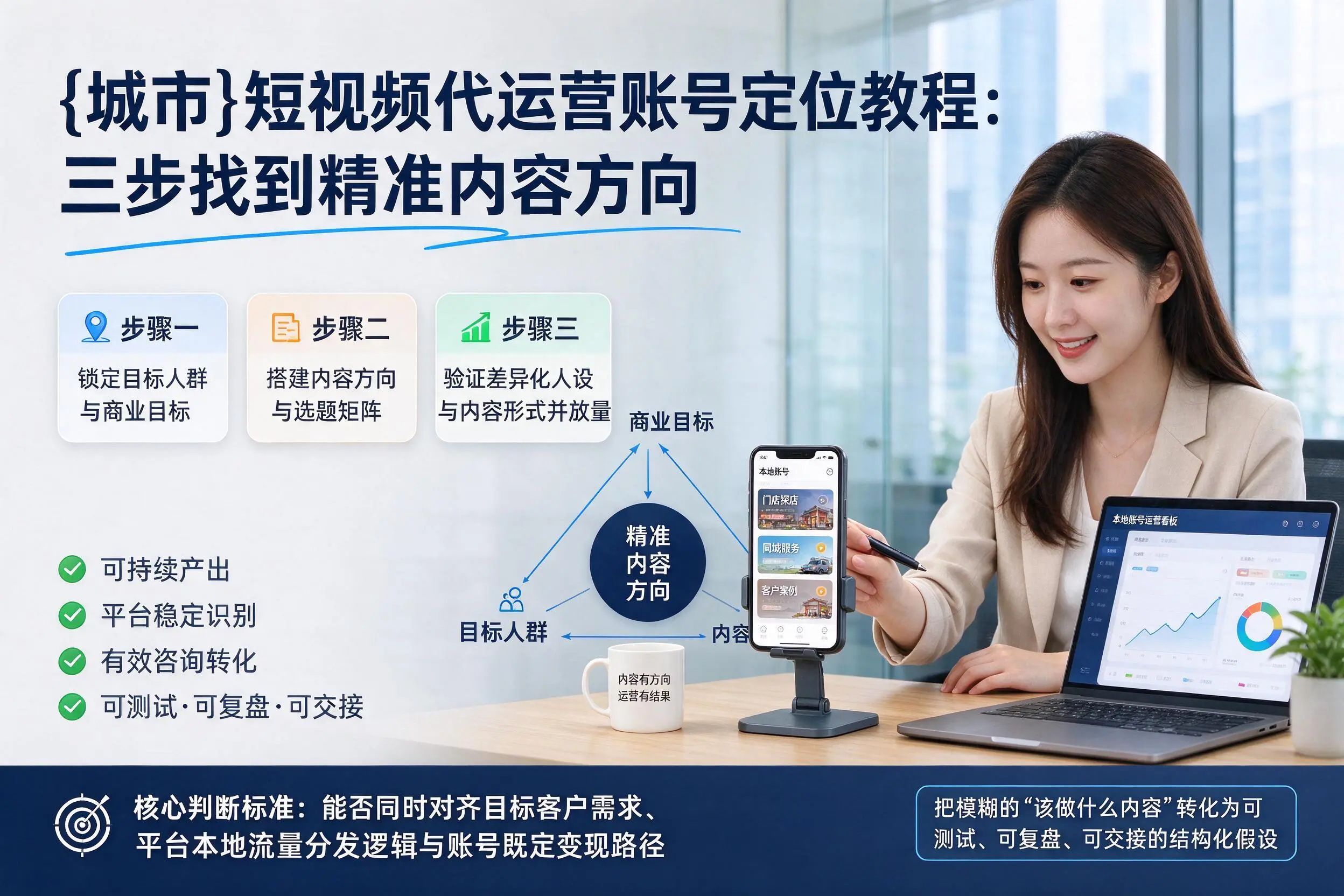 湖北短视频代运营账号定位教程：三步找到精准内容方向