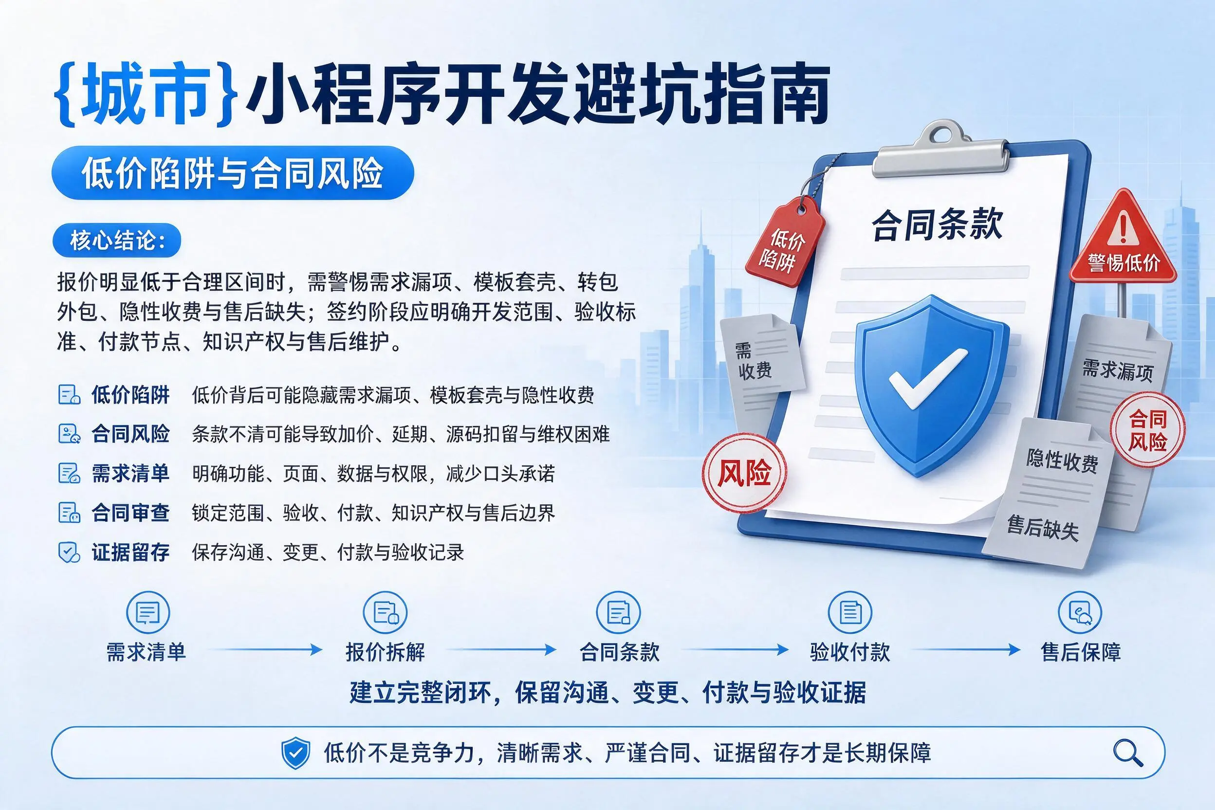 湖北小程序开发避坑指南：低价陷阱与合同风险