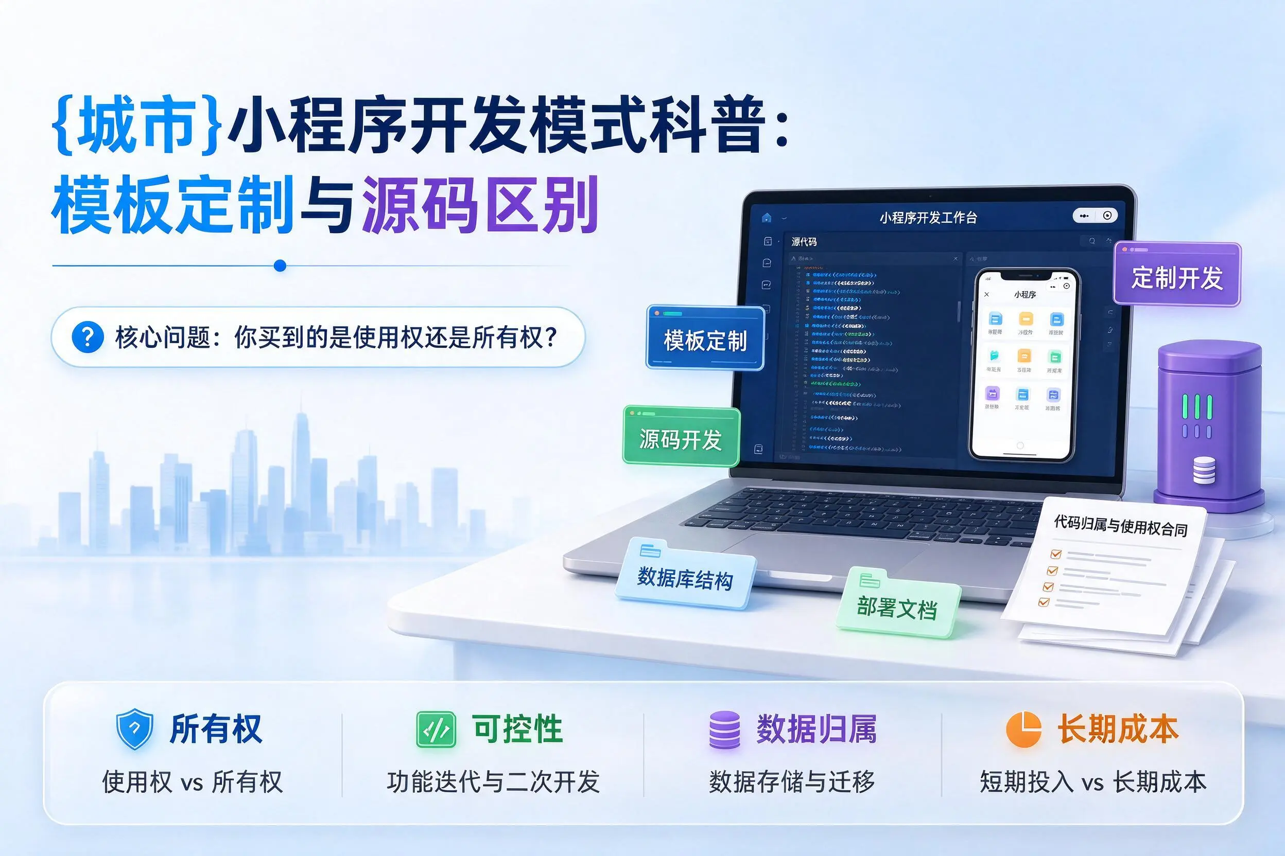 湖北小程序开发模式科普：模板定制与源码区别