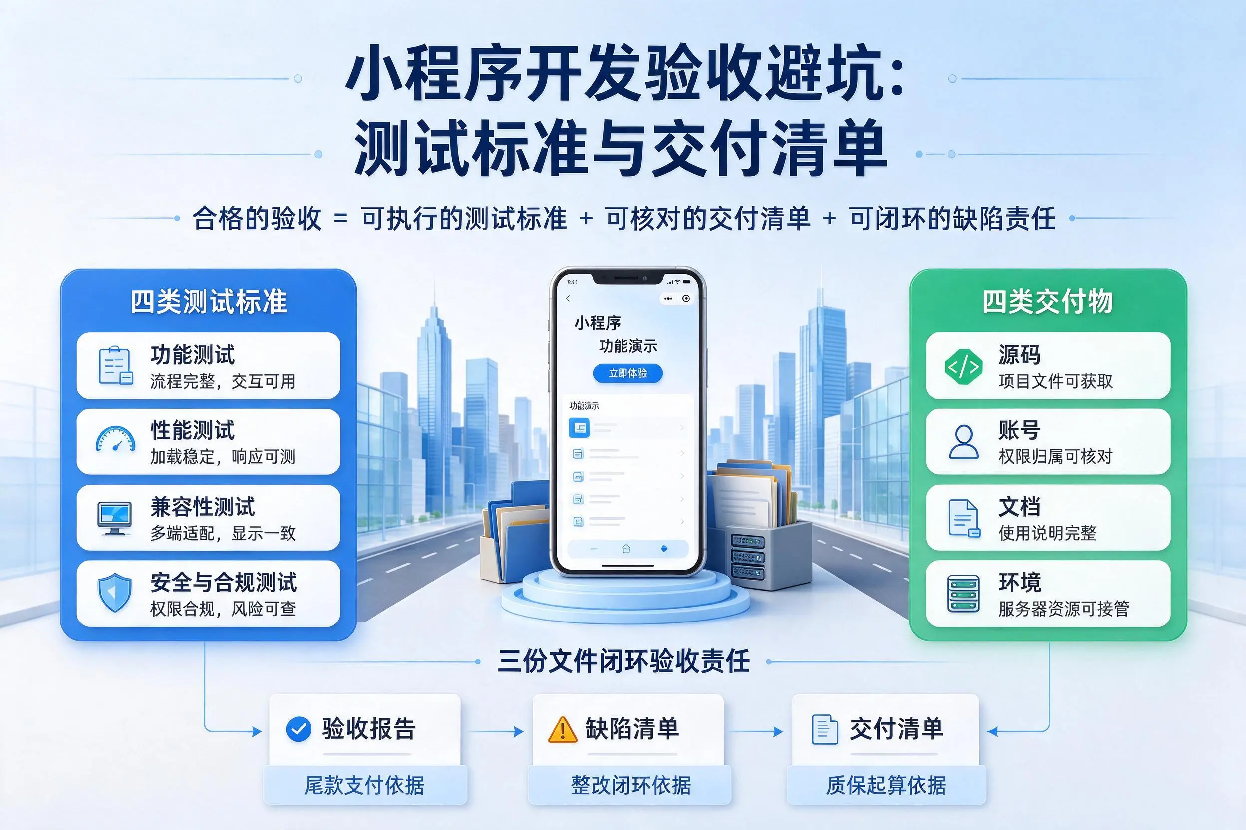 湖北小程序开发验收避坑：测试标准与交付清单