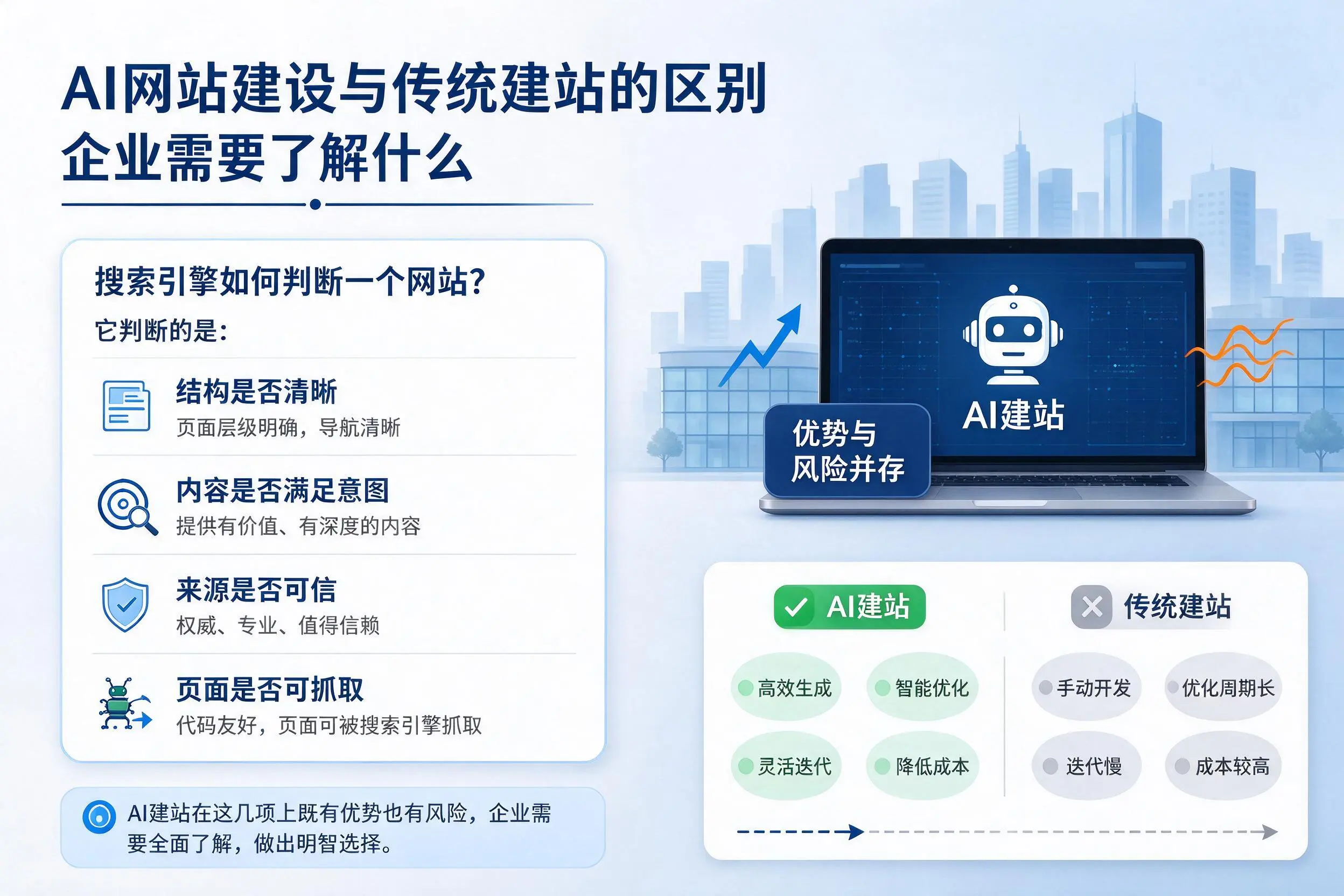 AI网站建设与传统建站的区别，湖北企业需要了解什么