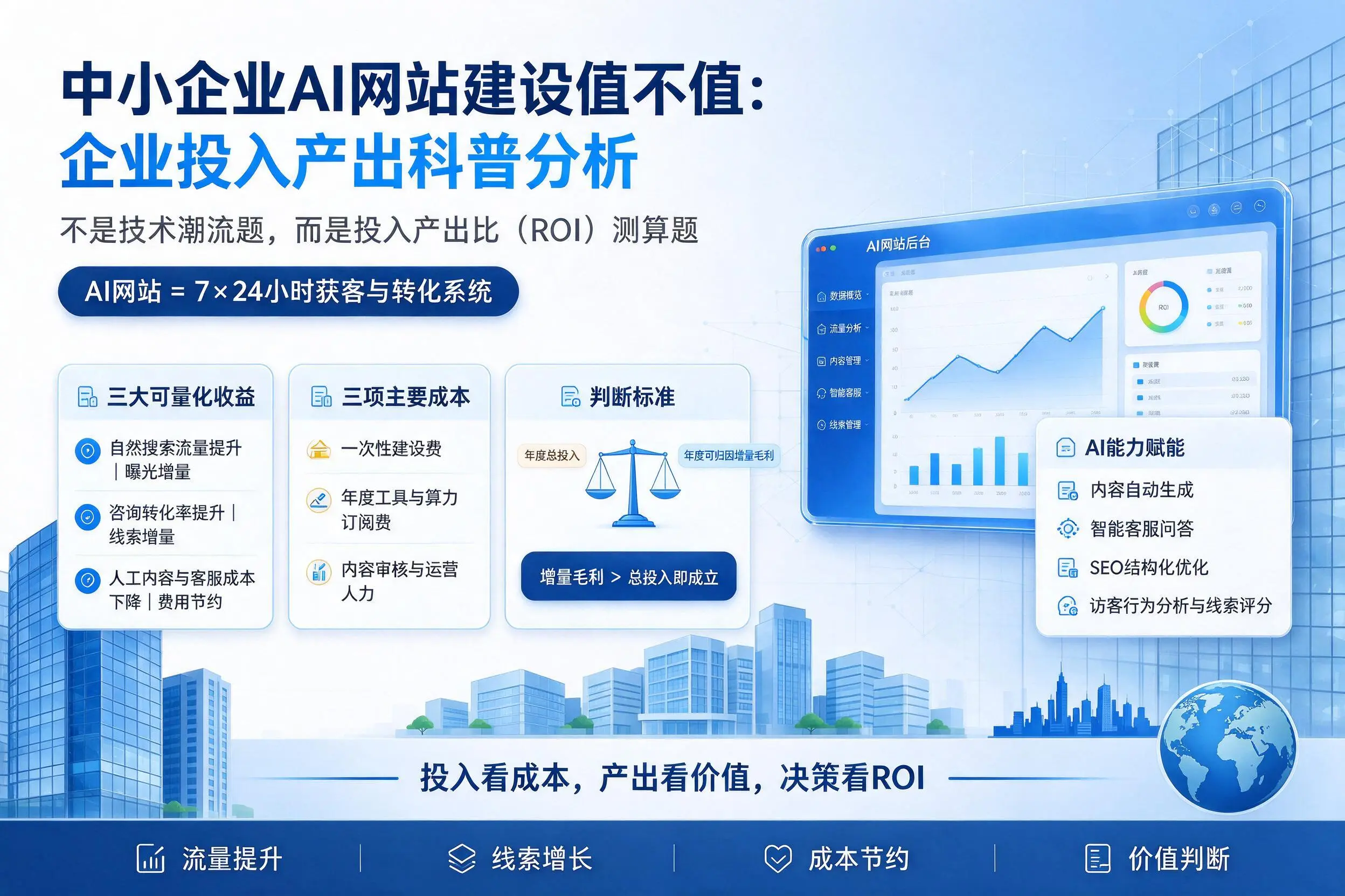 中小企业AI网站建设值不值：湖北企业投入产出科普分析