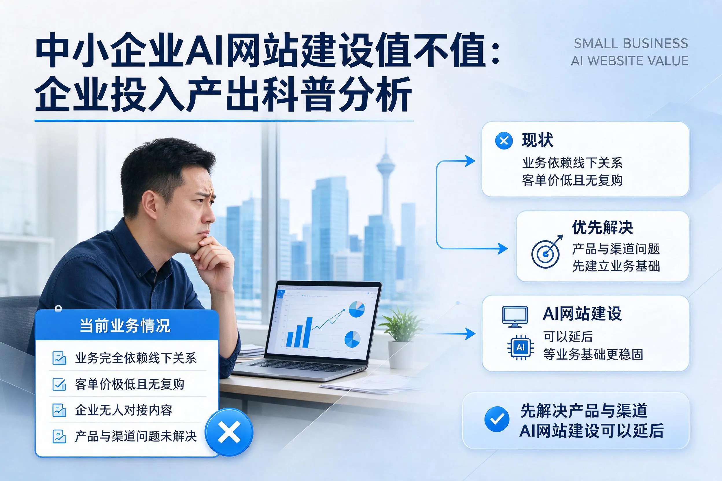 中小企业AI网站建设值不值：湖北企业投入产出科普分析