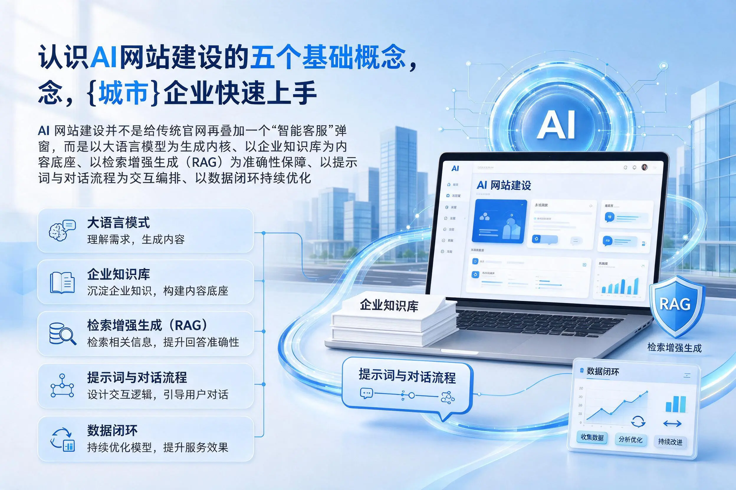 认识AI网站建设的五个基础概念，湖北企业快速上手