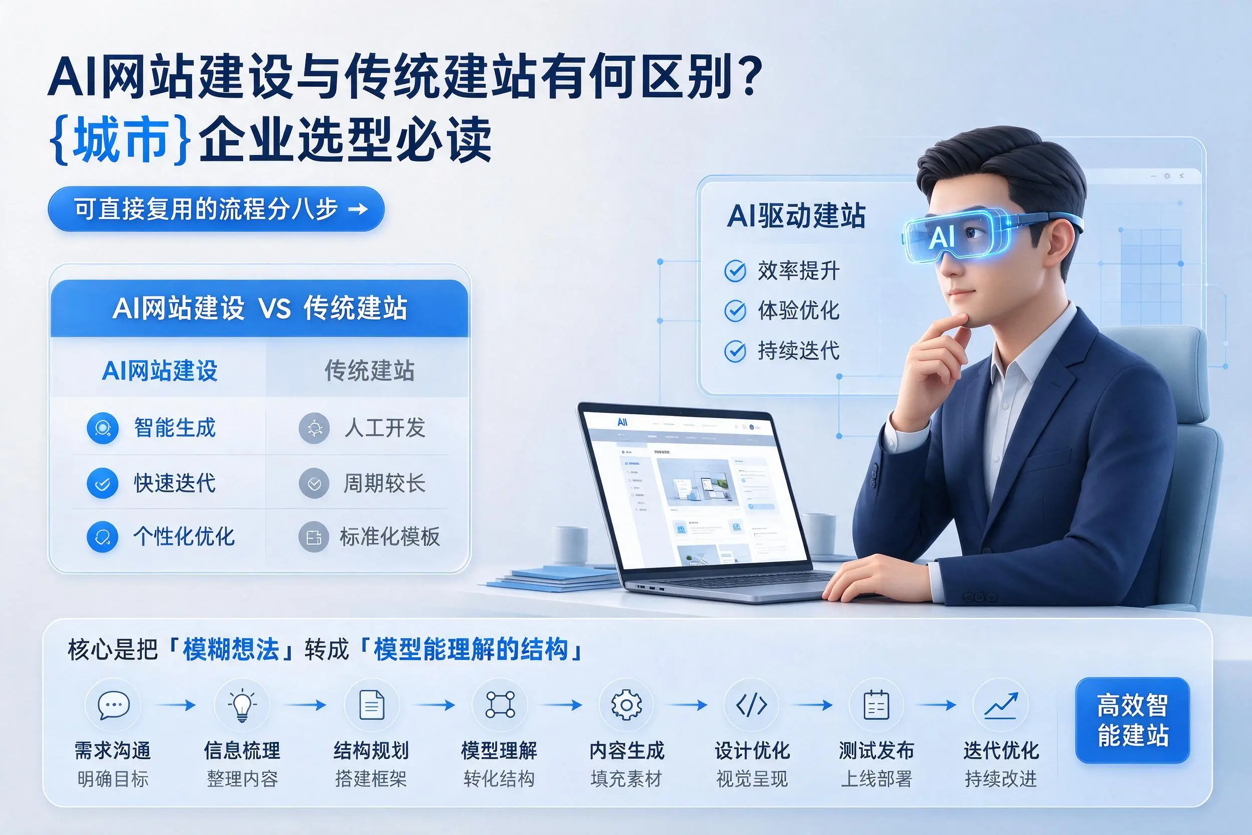 AI网站建设与传统建站有何区别？湖北企业选型必读
