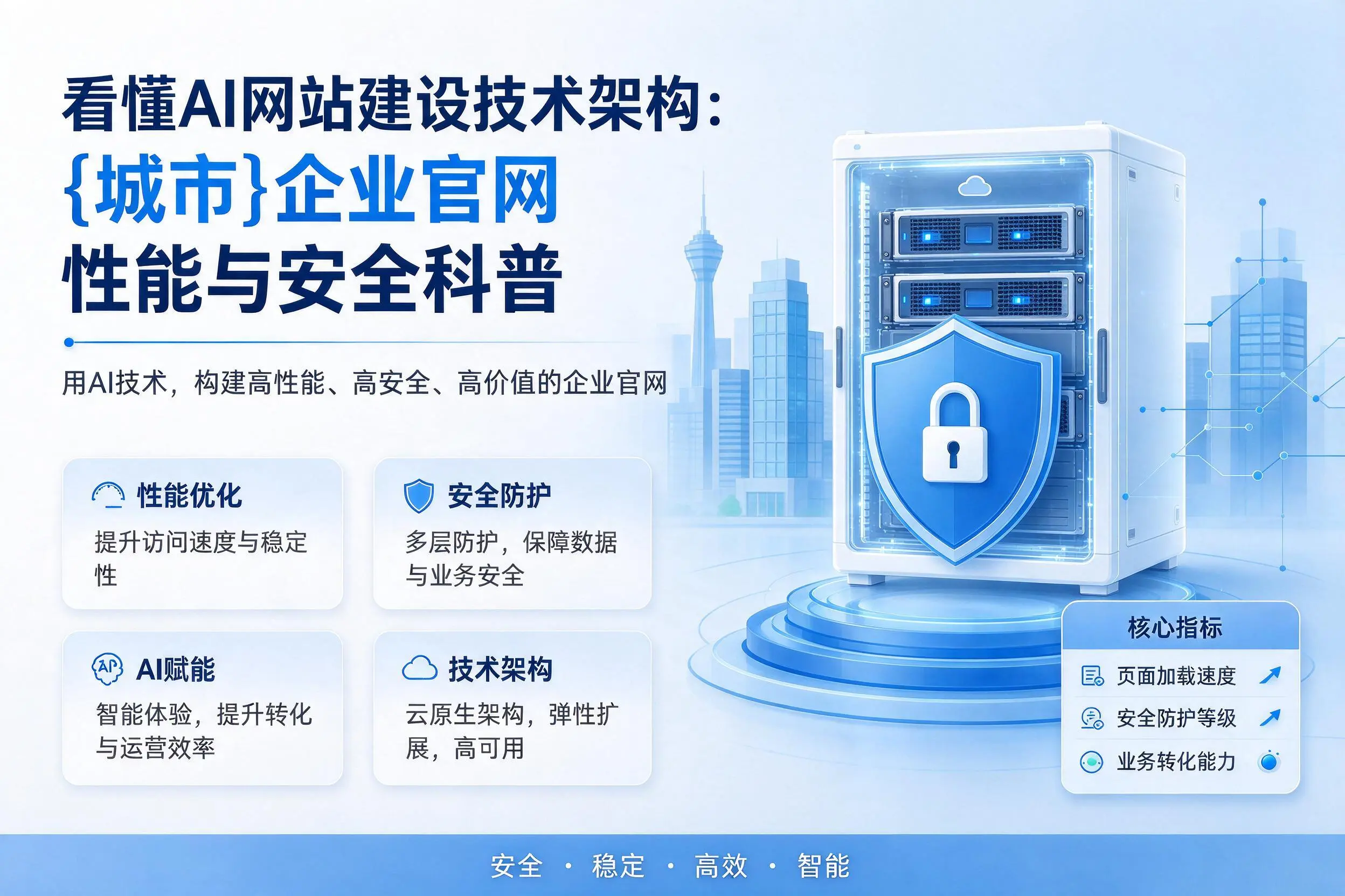 看懂AI网站建设技术架构:湖北企业官网性能与安全科普