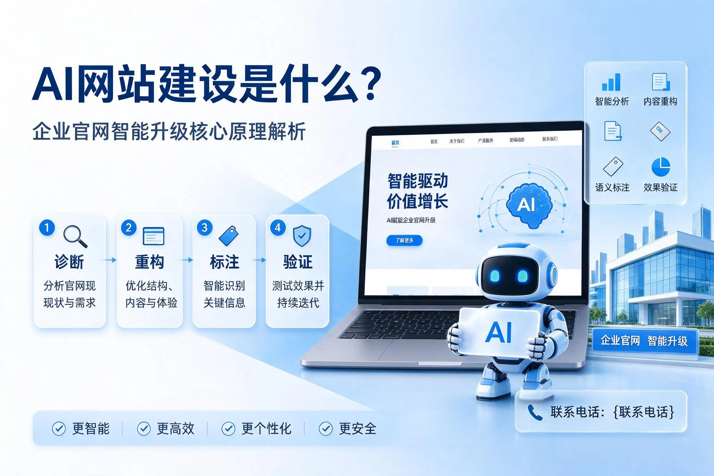 AI网站建设是什么?湖北企业官网智能升级核心原理解析