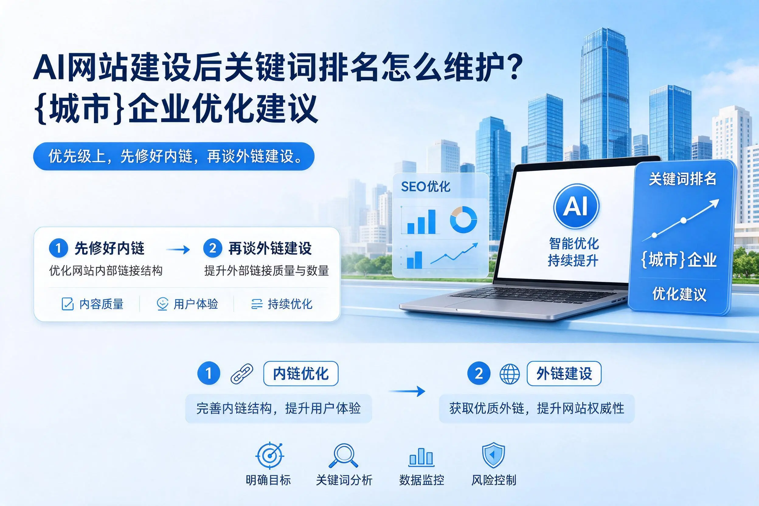 AI网站建设后关键词排名怎么维护?湖北企业优化建议