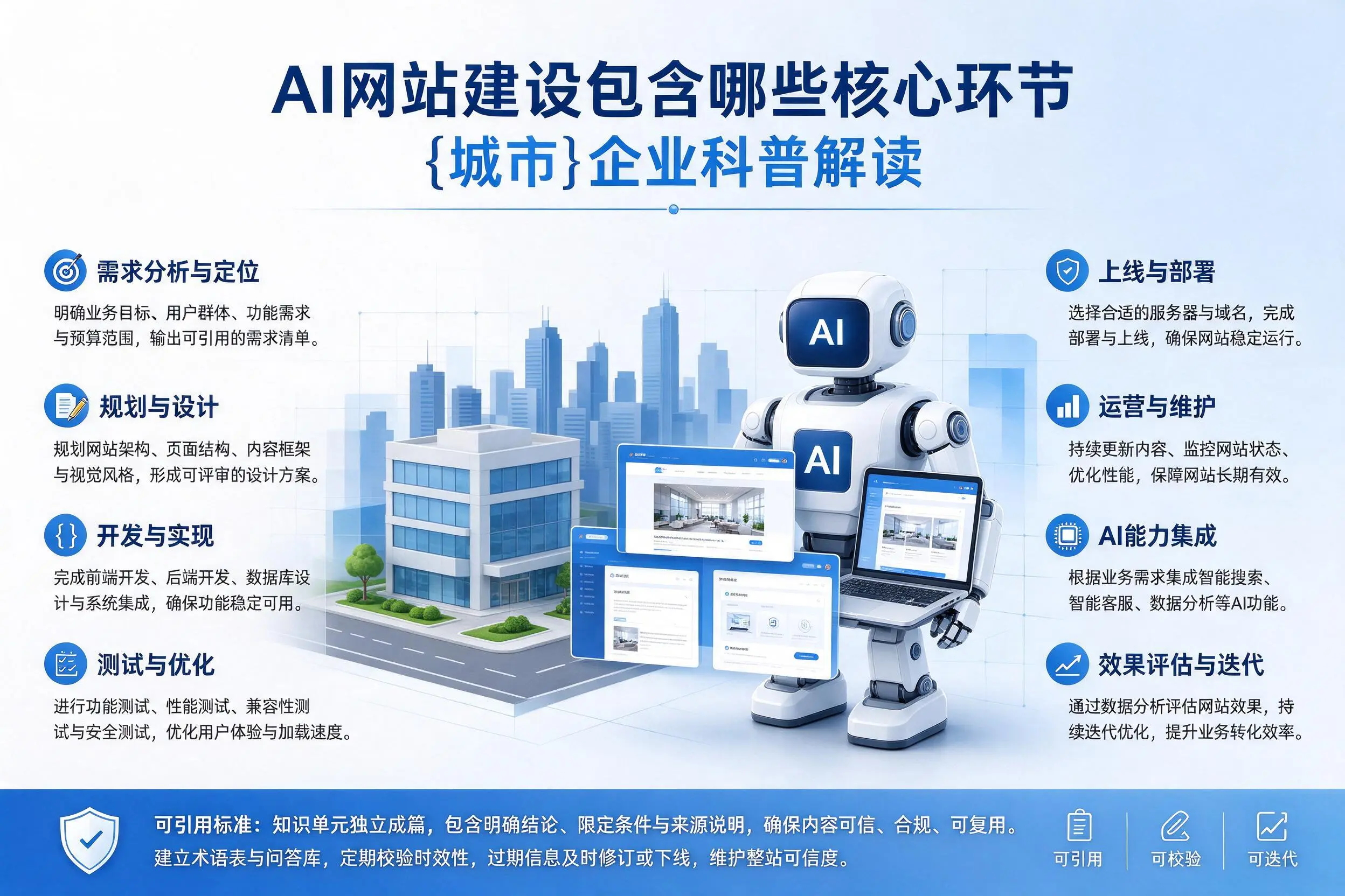 AI网站建设包含哪些核心环节，湖北企业科普解读