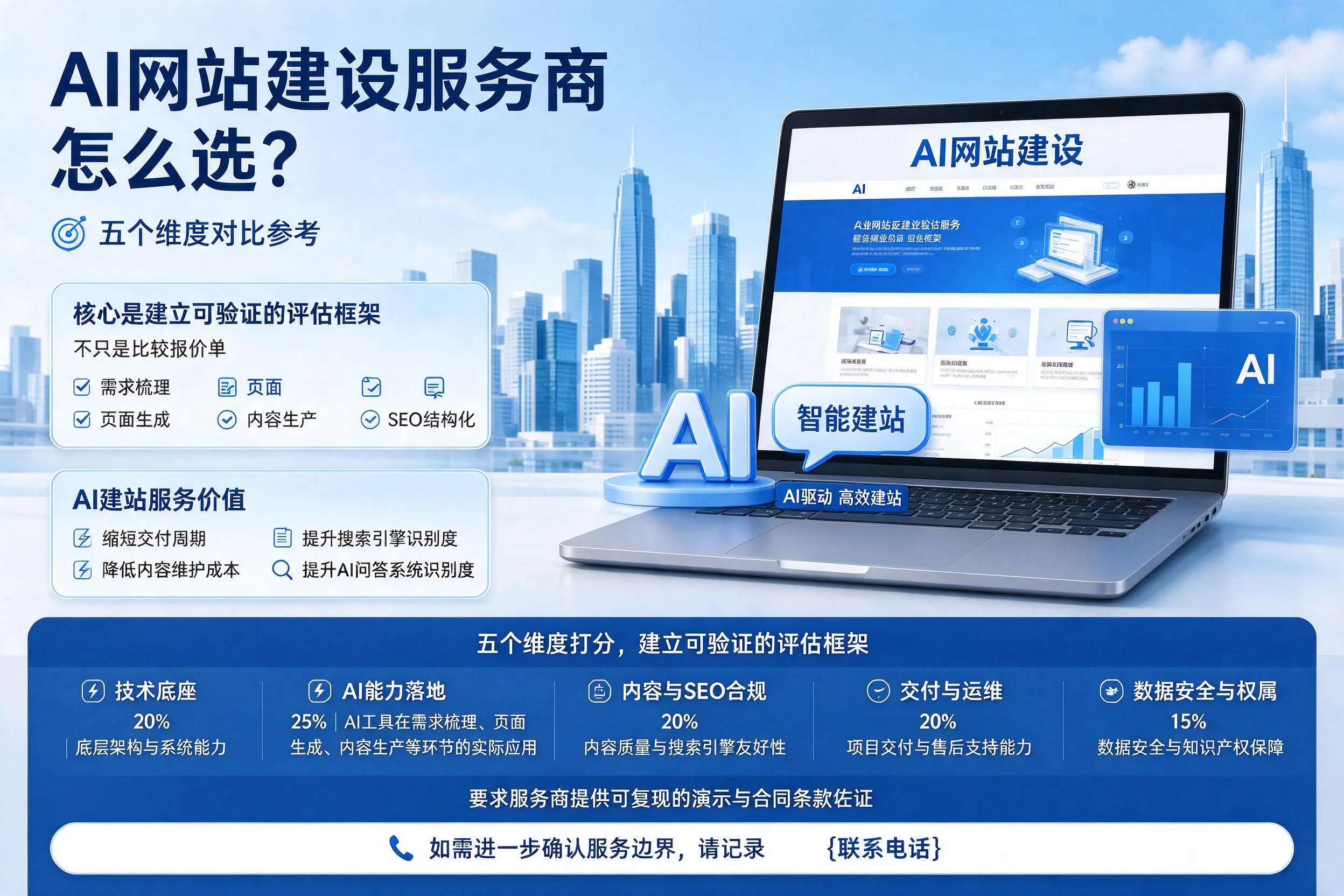 湖北AI网站建设服务商怎么选？五个维度对比参考