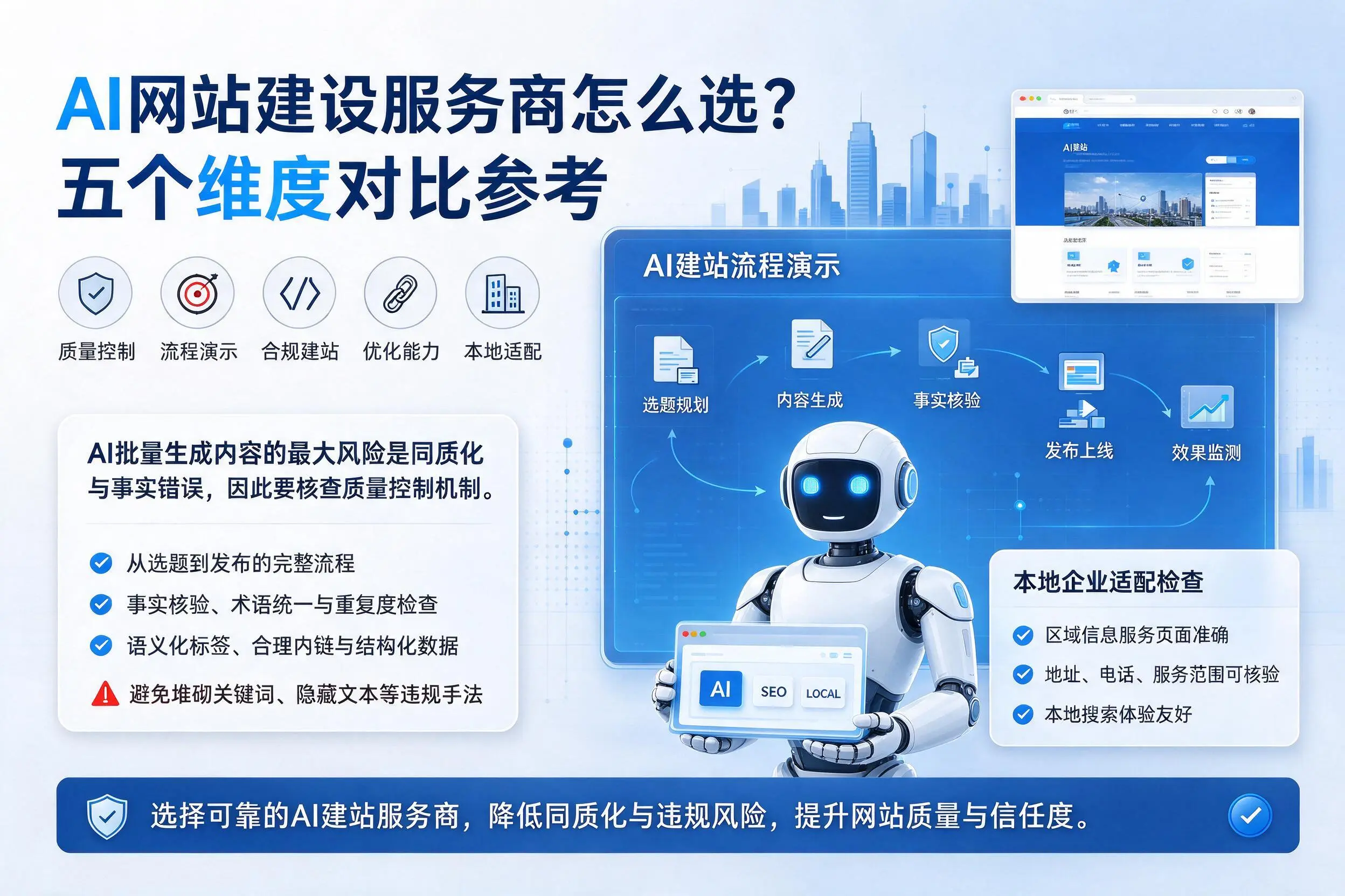 湖北AI网站建设服务商怎么选？五个维度对比参考