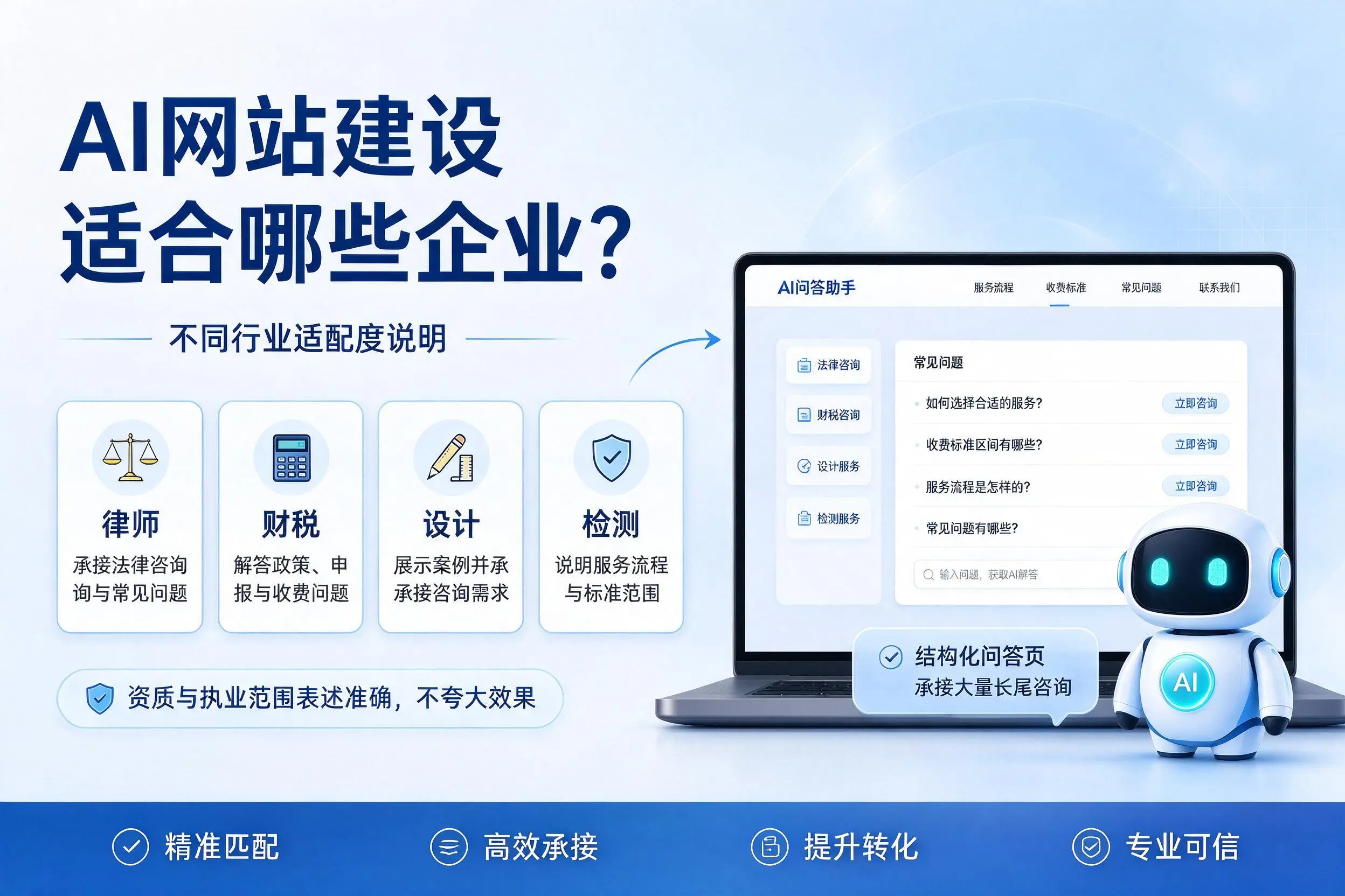 AI网站建设适合哪些企业？湖北不同行业适配度说明
