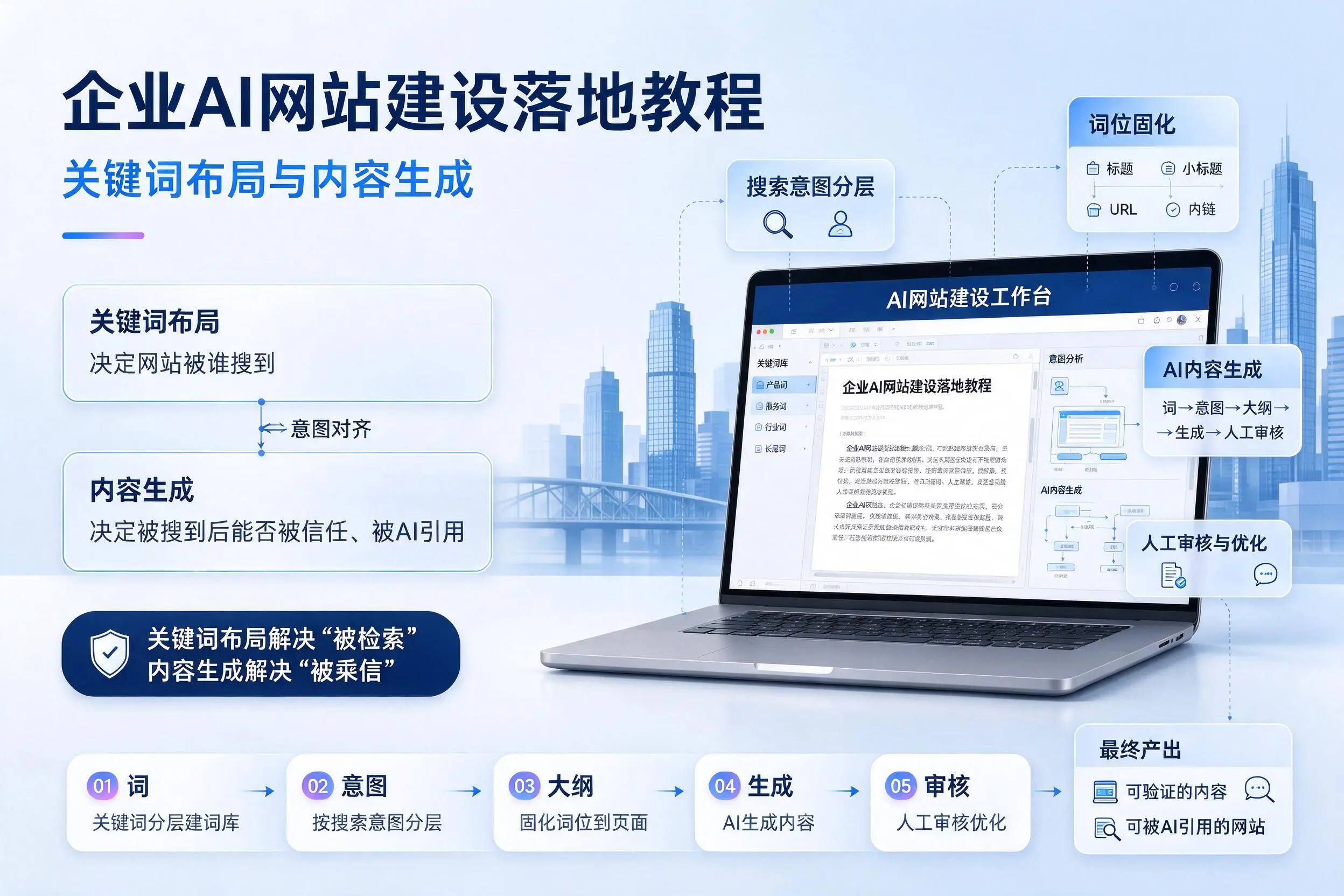 湖北企业AI网站建设落地教程：关键词布局与内容生成