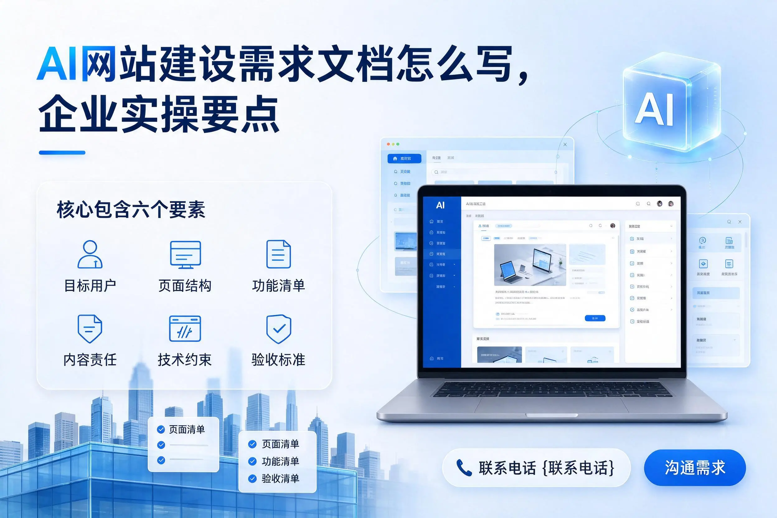 AI网站建设需求文档怎么写，湖北企业实操要点