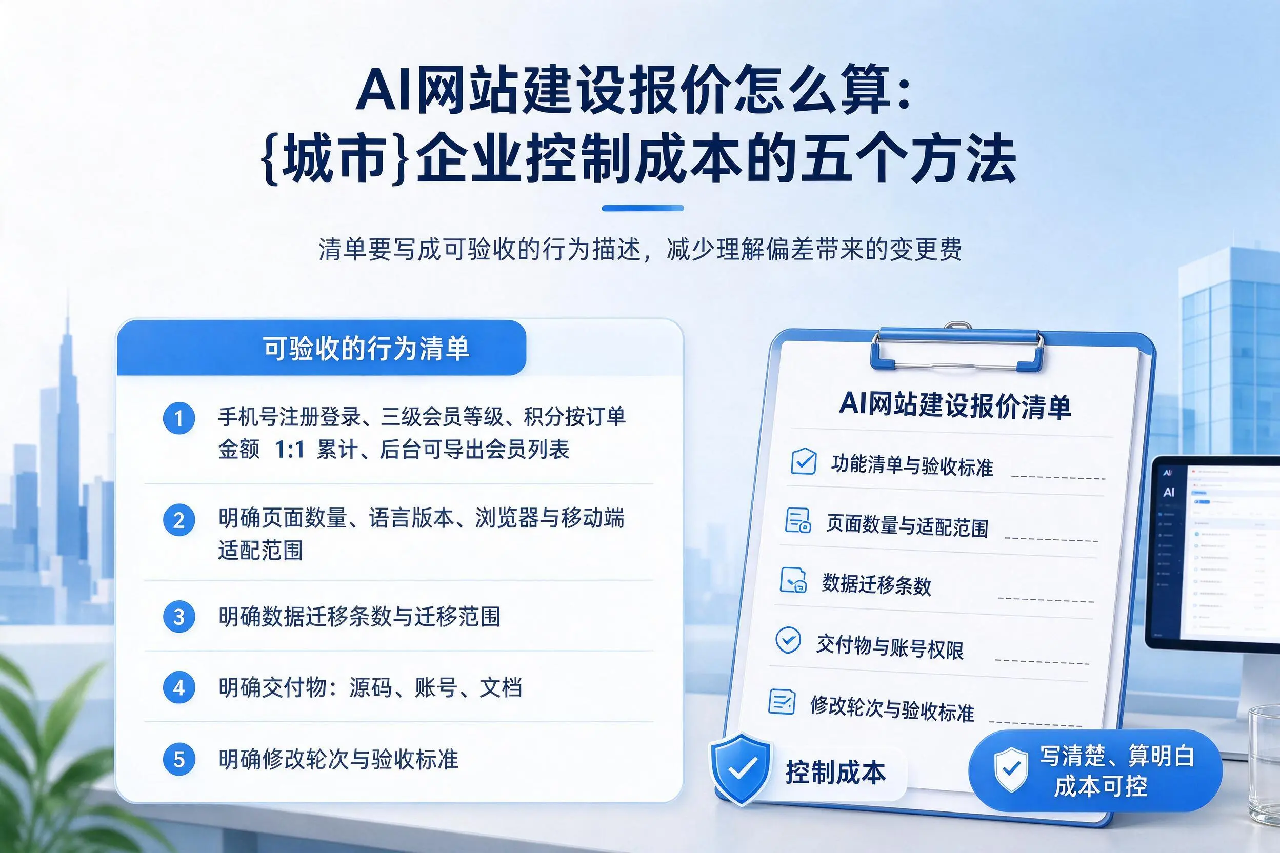 AI网站建设报价怎么算：湖北企业控制成本的五个方法
